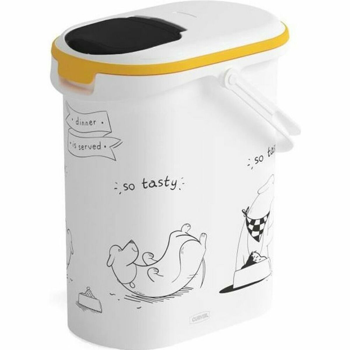 Bote de comida para mascotas Curver 794092 Blanco Plástico 4 Kg 10 L